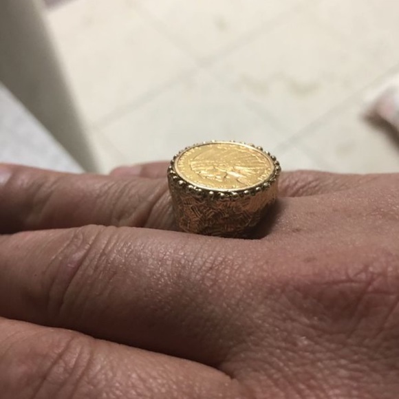 Gold coing ring - Picture 4 of 4